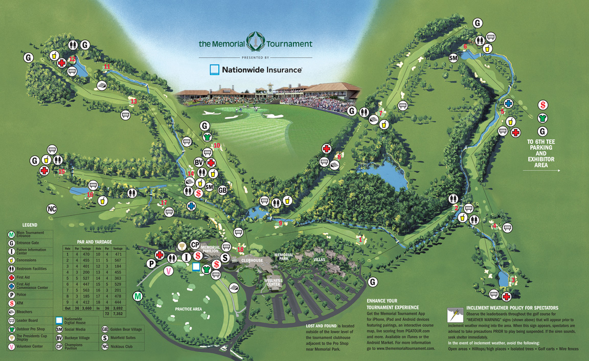 Course Map » the Memorial Tournament